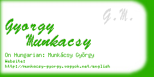 gyorgy munkacsy business card