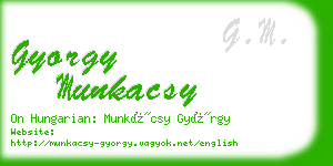 gyorgy munkacsy business card